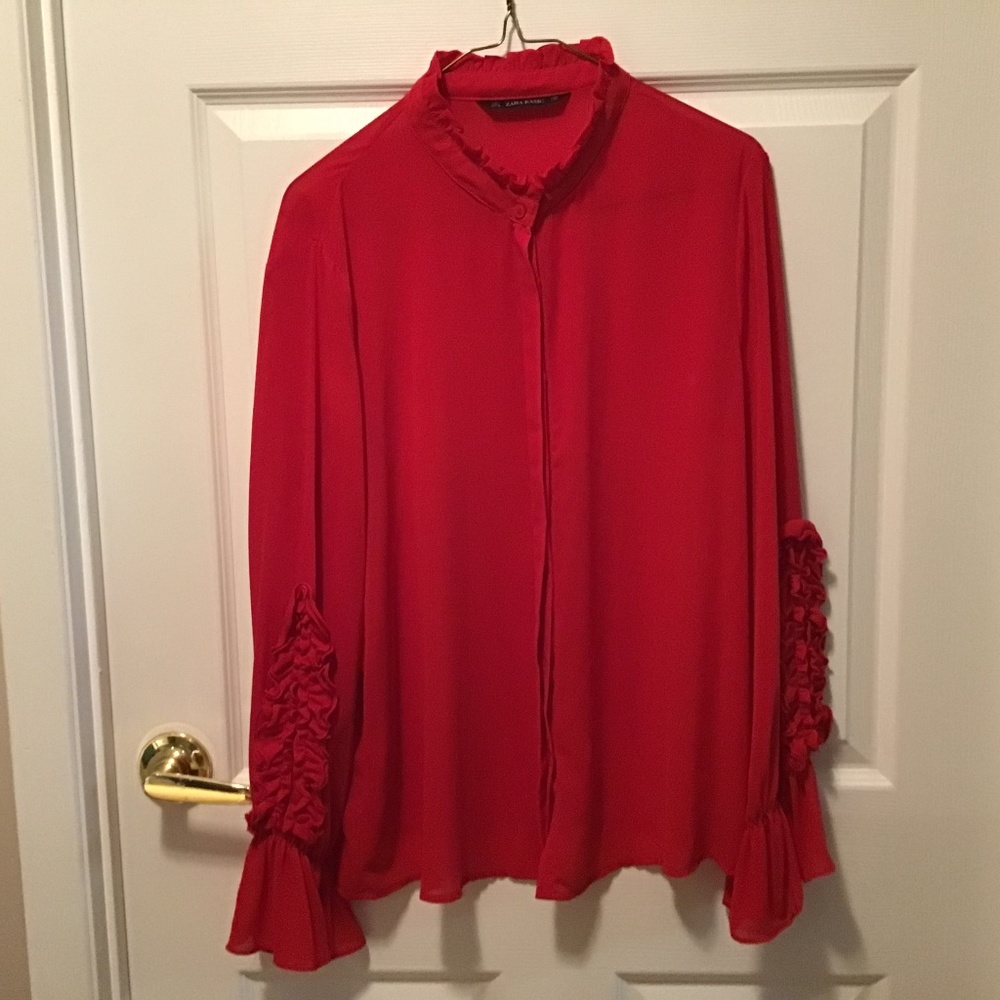 Zara basic blouse